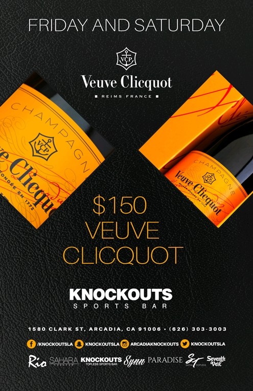 ?150 Veuve Clicquot champagne ?